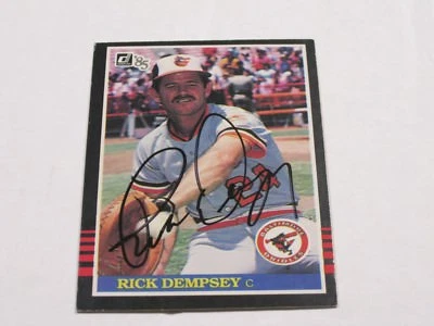 Rick Dempsey Donruss 1985 Autographed Baseball Card  - Image 1 of 2