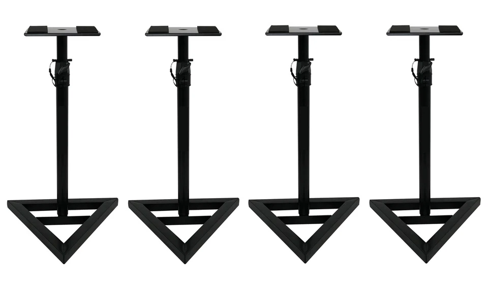 Rockville RVSM1 Studio Monitor Speaker Stand - Black