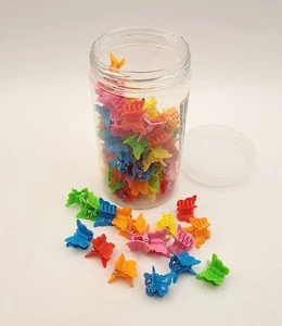 Paquete de 80 - Pequeños clips para el cabello de mariposa - surtidos de colores - accesorios para niñas - Imagen 1 de 1