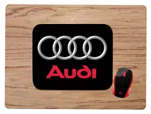 AUDI LOGO NON-SLIP NEOPRENE CUSTOM MOUSE PAD FREE SHIPPING - Picture 1 of 1