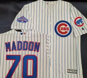 20215 Majestic Chicago Cubs JOE MADDON Campeones de la Serie Mundial 2016 JERSEY - Imagen 1 de 1
