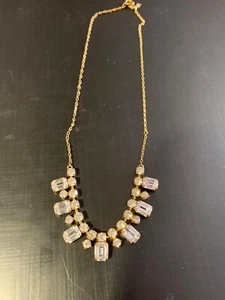 art deco vintage 1950s rhinestone necklace excellent condition - Picture 1 of 3