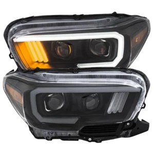 ANZO 111379 Headlight Assembly Headlight Set FITS 2016 2017 toyota tacoma projec - Picture 1 of 15