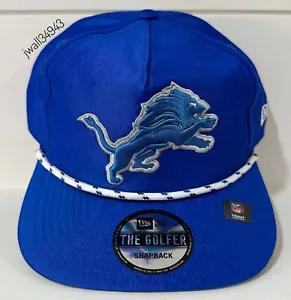 Detroit Lions New Era Golfer Snapback Rope Hat Cap Golf Men's Retro - Picture 1 of 6