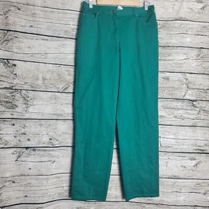 Ruby Rd. Favorites Green Elastic Waist Pants Size 6 NWT - Picture 1 of 10