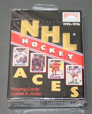 FACTORY SEALED - 1995 1996 NHL Hockey Aces Bicycle Playing Cards, Wayne Gretzky