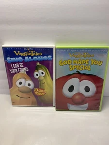 VeggieTales DVD Lot 2 God Made You Special And Can I Be Your Friend Sing Along - Picture 1 of 8