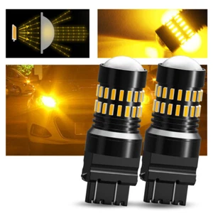 AUXITO 3156 3157 LED Backup Reverse Light Bulbs Parking 4300K Yellow Bright 2x - Picture 1 of 13