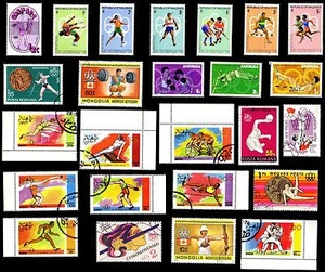 25 All Different 25 OLYMPICS SUMMER 1976 MONTREAL STAMPS - Picture 1 of 1