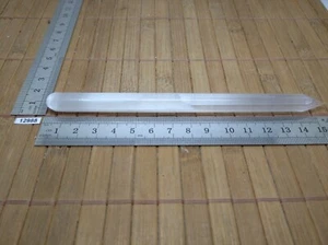 Crayon en SELENITE (gypse fibreux) - Pour soin et massage - lithotherapie reiki - Picture 1 of 2