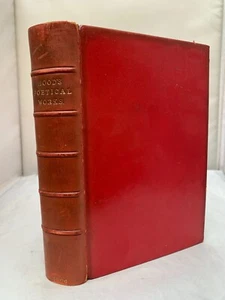Poetical Works of Thomas Hood 1906 - BUMPUS Red Leather Binding - Picture 1 of 6