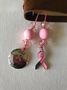 Traveler’s Journal Cancer Awareness Bookmark Book Thong Charm - Picture 1 of 1