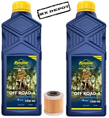 PUTOLINE YAMAHA YZF 250 450 SERVIZIO OLIO PUTOLINA 2Ltrs HF140 FILTRO MOTOCROSS 2009 - 2024