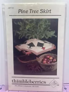THIMBLEBERRIES - Quilt Pattern - PINE TREE SKIRT - 44" Square - Picture 1 of 2