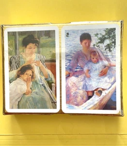 NWOT. Vintage Piatnik Playing Cards, Mother & Child (Monet) #2211. - Picture 1 of 9