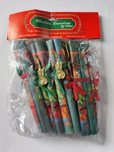 Rotoli Musicali Vintage Anni 90 Decorazioni Natalizie Musicali Albero Decs Confezione da Appendere x 6 - Foto 1 di 7