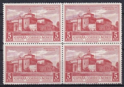 Spain 1930 Edifil 548 America Discovery La Rabida Monastery block of 4 MNH - Image 1 of 2