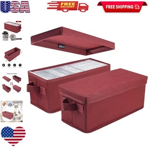 Moisture-Proof Foldable CD Storage Container - Efficient Home Office Organizer - Picture 1 of 8