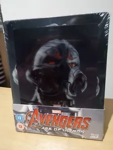Avengers: Age Of Ultron 3D Blu Ray Steelbook Zavvi Lenticular Cover NEW & SEALED - Picture 1 of 2