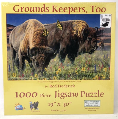 Rompecabezas Grounds Keepers Too 1000 piezas varilla Frederick 19x30 - NUEVO SELLADO RARO Foto 1 de 4