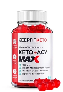 (1 Pack) Keep Fit Keto MAX ACV Gummies, KeepFit Weight Loss and Energy Support - Picture 1 of 2