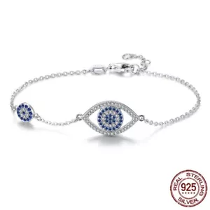 Pulsera Nazar Mati Turco Griego Mati de Plata Esterlina 925 de Mejor Calidad - Imagen 1 de 4