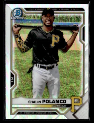 2021 Bowman Draft #BDC-176 Shalin Polanco Chrome Refractor card - Image 1 of 2