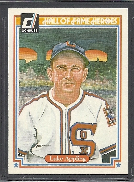 1983 Donruss Hall of Fame Heroes - #8 - Luke Appling - Chicago White Sox - Image 1 of 1