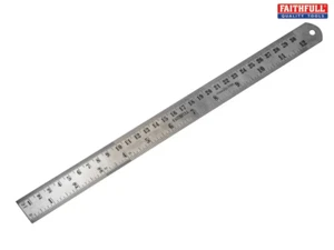 Faithfull Steel Rule 300mm / 12in x 25mm FAIRULE300SS - Picture 1 of 2