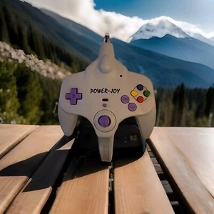 Grauer Power-Joy Game Controller Plug & Play PJ-001 mit Cartridge Famicom. - Bild 1 von 3