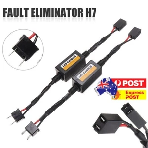 1 Pair H7 LED Headlight Canbus Decoders Error Free Anti Flicker Resistor - Picture 1 of 7