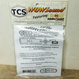 TCS WOW Kit 1780 WDK-ATL-7 Conversione Suono Completa Atlas ALCO C420 Ph 1 Diesel - Foto 1 di 4