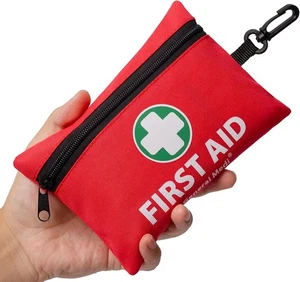 Mini First Aid Kit 110 Piece Compact Emergency Set for Home Travel Car Red - Picture 1 of 5
