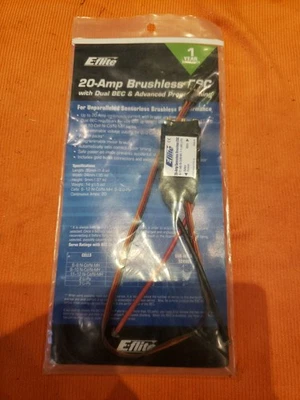 E-flite 20-Amp Pro Brushless ESC - New - JT25 - Image 1 of 4