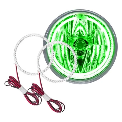 LED Fog Light Halo Ring Lights Green For 2003-2005 Lincoln Navigator Foto 1 de 4
