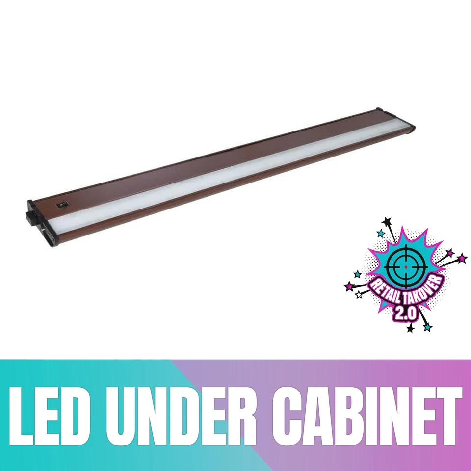 Maxim 89976MB LED Under Cabinet Light 30" 15W MX-L120-DL Bronze Hardwired - Image 1 of 3