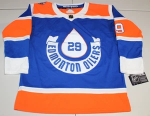 NHL 2023 Heritage Classic Edmonton Oilers Leon Draisaitl #29 Trikot Gr: 52 Neu mit Etikett - Bild 1 von 4