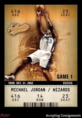 2002-03 Fleer Authentix #72 Michael Jordan WIZARDS - Image 1 of 2