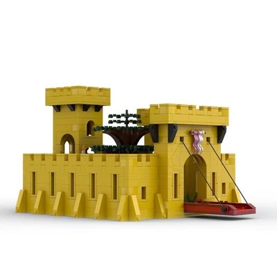 Hot Sale Classic Yellow Castle From Modular Building 1978 1178 Pieces - Image 1 of 4