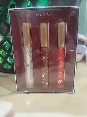 Gucci Beauty Gloss A Levres Brillo Labial Trío Edición Limitada 3 colores Nuevo en Caja Foto 1 de 3