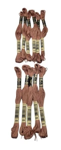 11 Skeins DMC Cotton Embroidery Floss Desert Sand 3064 France 8.7y Each NEW - Picture 1 of 5