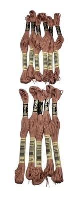 11 Skeins DMC Cotton Embroidery Floss Desert Sand 3064 France 8.7y Each NEW - Image 1 of 4