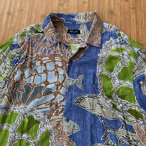 Jams World Angeln Schwimmerhemd Herren XL Kurzarm Viskose Knopfleiste Hemd Hawaii - Bild 1 von 13