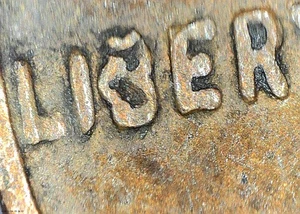 1955 D  ERROR Lincoln Wheat Penny - Picture 1 of 8