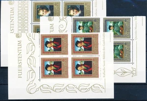 LS51973 Liechtenstein 1985 portraits paintings art nice blocks of 4 MNH - Picture 1 of 1