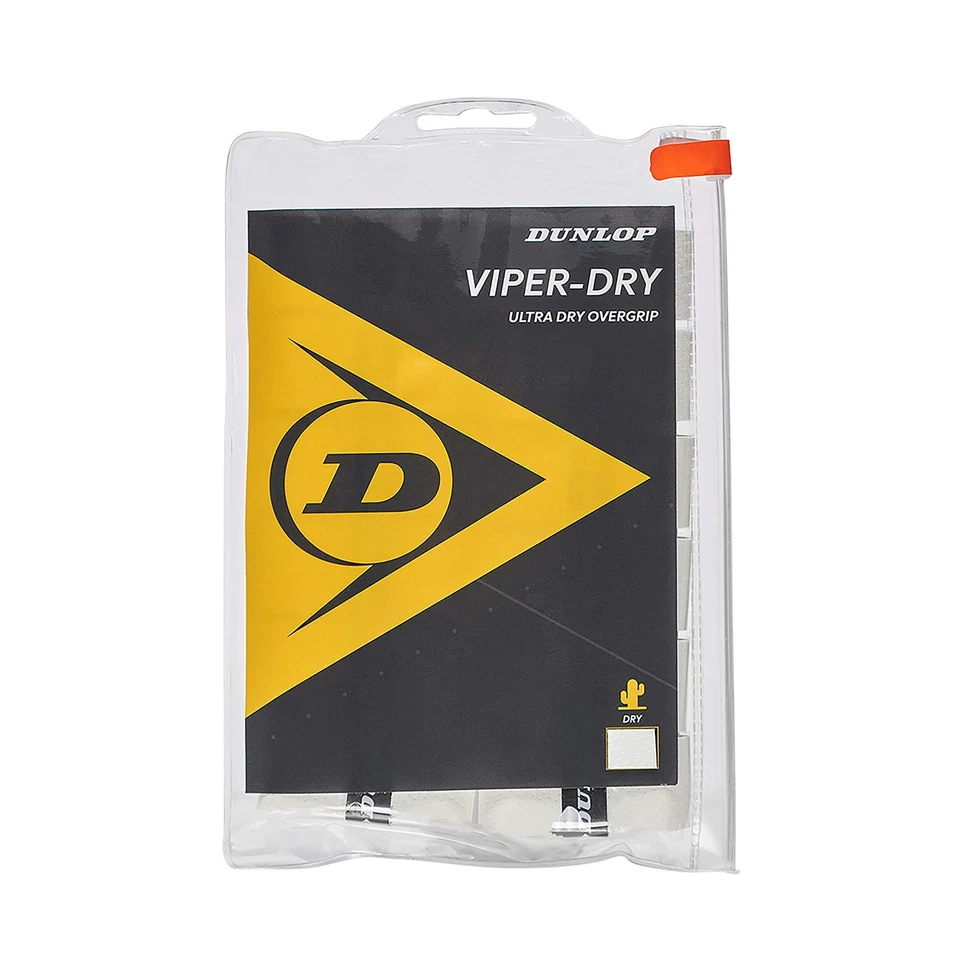 Tênis Dunlop Sports Viper Dry Ultra Dry Overgrip, bolsa de 12 alças, branco - Imagem 1 de 1