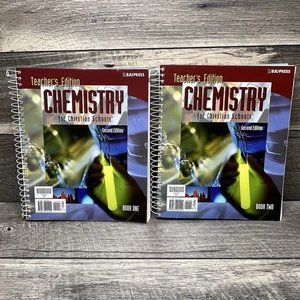 BJU Press Chemistry Teacher's Edition Second 2nd Ed Book 1 & 2 Set Grade 11 - Imagen 1 de 11