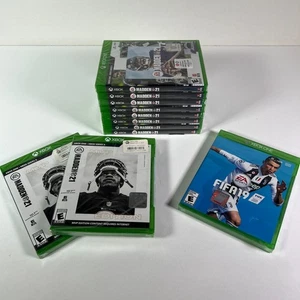 Microsoft Xbox One FIFA 9, Madden 21 NFL Football Sports Video Game Lot 11x NEW! - Picture 1 of 14