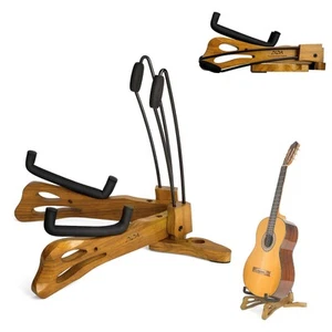 Guitar Stand, Guitar Stand for Acoustic Guitar, Foldable Wooden Guitar Floor ... - Picture 1 of 8