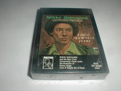 Nikki Giovanni RIPPLE POND 8 Track Tape SEALED 1974 Female Gospel R&B Soul Funk - Image 1 of 4